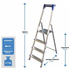 Huishoudtrap Eco 4 treden